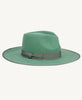 Wide Brim Wool Felt Light Color Fedora Hats | Light Color Rancher Fedora Hats