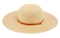 natural sun beach floppy hat with chin strap
