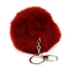 Cute Rabbit Fur Ball Pompom Keychain Cityelf Car Ring, Handbag Tote Bag Pendant Purse Charm