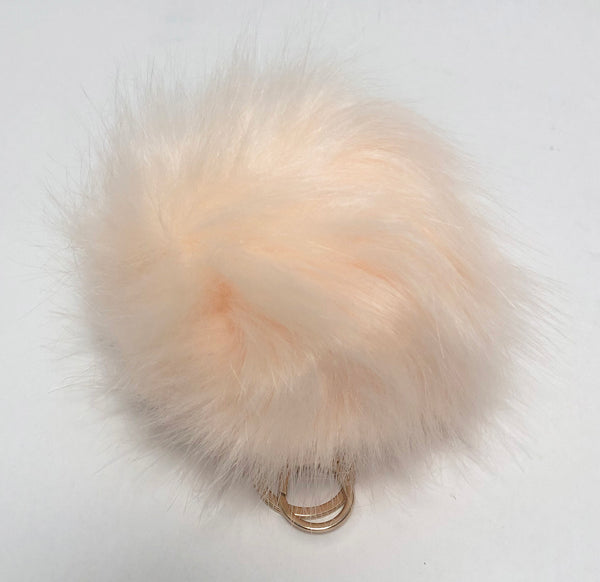 Cute Faux Fur Ball Pompom Keychain Cityelf Car Ring, Handbag Tote Bag Pendant Purse Charm