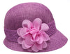purple clothes hats