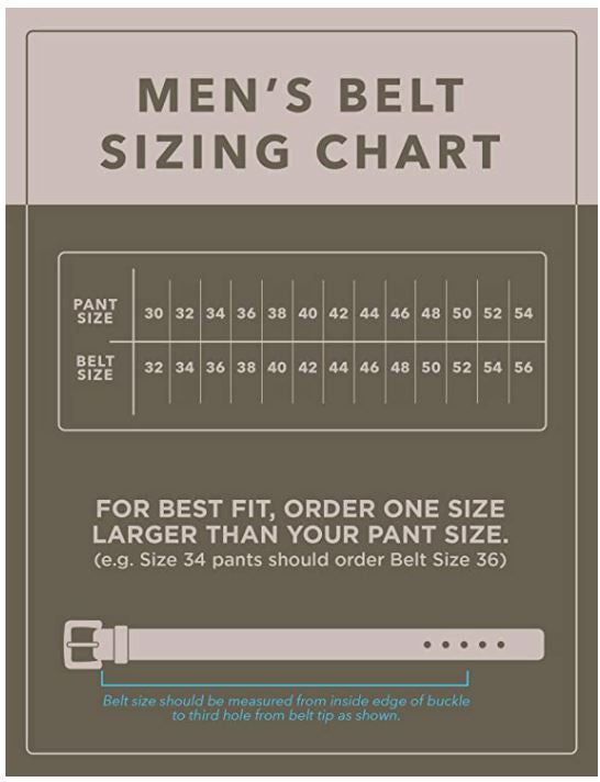 Belt size